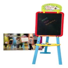 Children Multi-Function Drawing and Painting 3-In-1 LED Chalk Board and Wipe Board with 4 Fluorescent and Whiteboard Pen for Kids Learning and Creative Toys