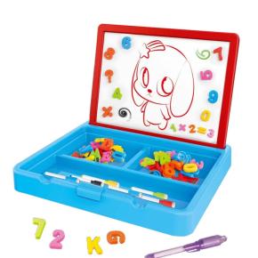 Educational Mutil-Function 2-In-1 Drawing and Painting Glowing Board with Colorful Pen/Magnetic Letters for Children Learning and Studying Toys