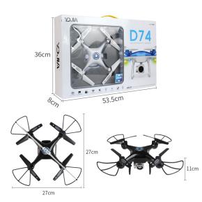 D74WG Upgraded Foldable Quadcopter Drone FPV Drone with Camera 720P/1080P/4K