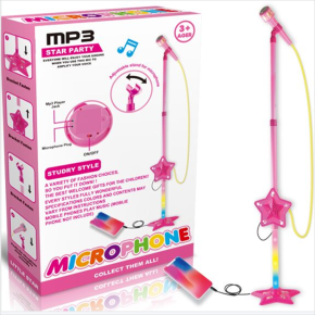 New Packing Musical Toys Boys And Girls Single Microphone With light And music Can Link To Mobile Phone 5520 5521