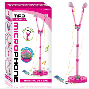 Musical Toys Boys And Girls Microphone With MP3 With 3D Light Dual Microphone Can Adjustable Volume 5813 5815