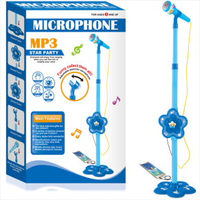 New Packing Musical Toys Boys and Girls Single Microphone with light and Music Can Link to Mobile Phone 5830 5831