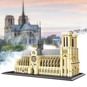 KLMEi Architecture Model Kits Notre Dame de Paris  Micro Building Blocks Set and New Gift for Adults Micro Blocks 7380 Pieces 