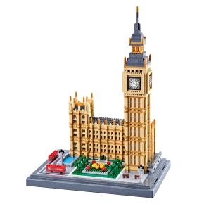 KLMEi Architecture Model Kits Big Ben Micro Building Blocks Set and New Gift for Adults Micro Blocks 7380 Pieces 