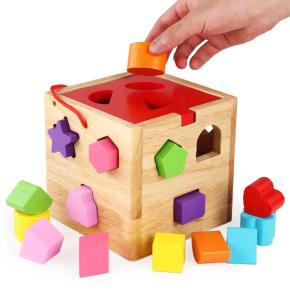 Children's toys baby building blocks toys boys educational toys 12 months or more girls intelligence brain wooden toys assembled toys early childhood education